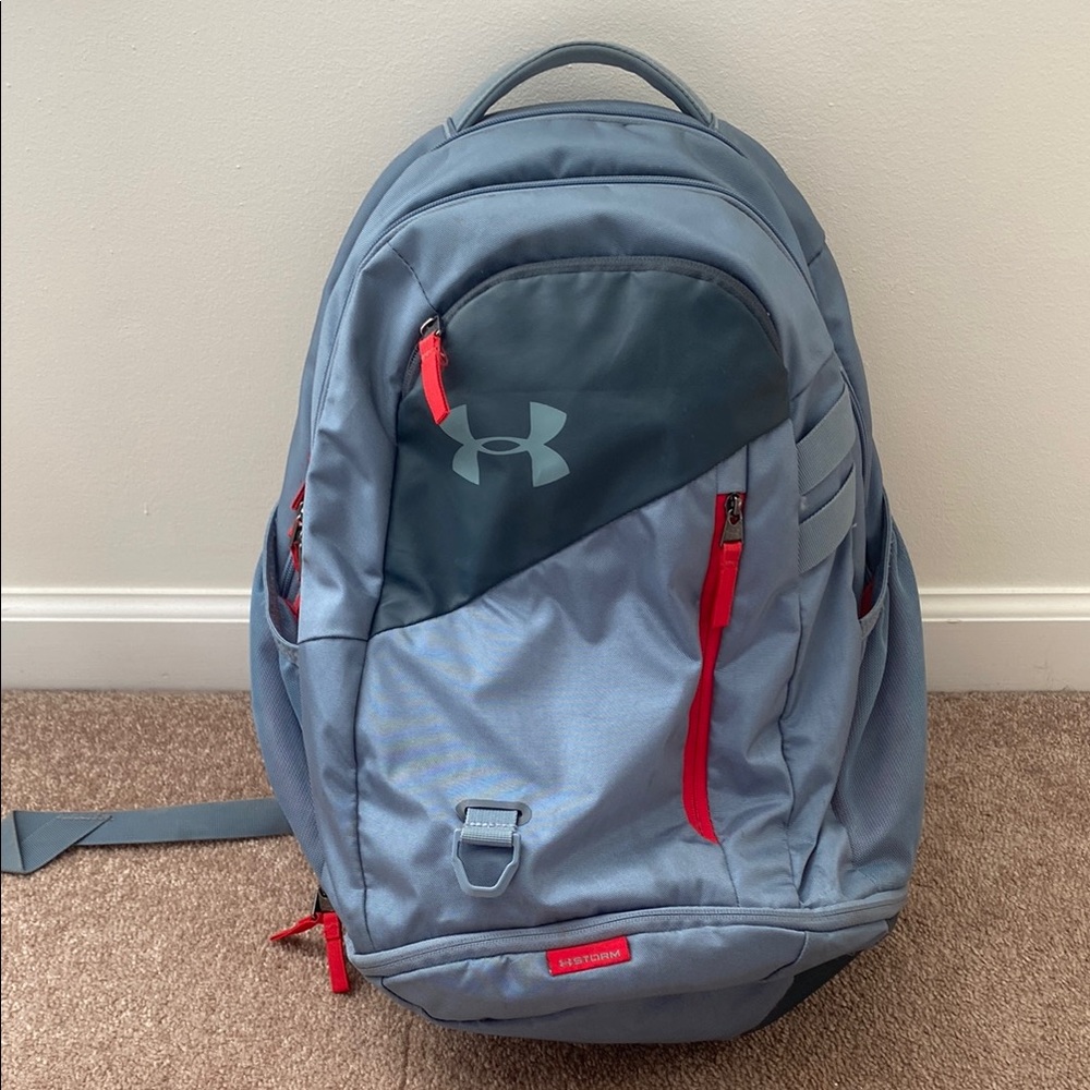 Under Armour Grey and Red Backpack